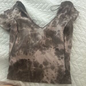 purple tie dye top by Lululemon